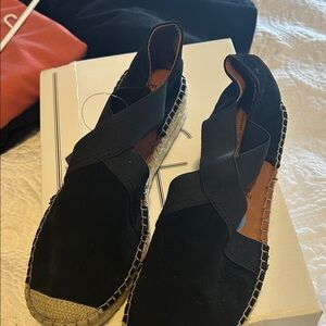 Black Espadrille Flats